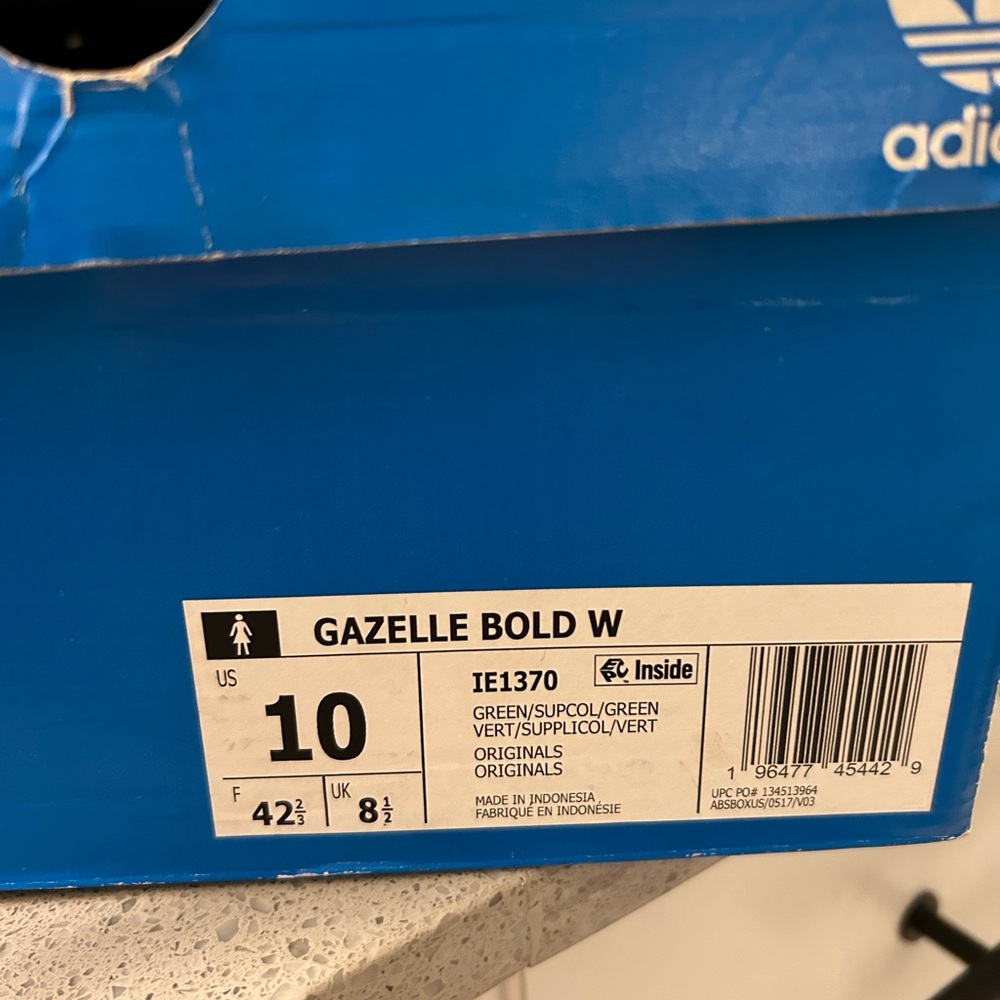 Adidas Women’s Gazelle bold sneakers size 10 NEW - Picture 11 of 12